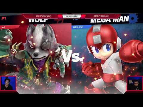 VS Weekly 7/4/19 - Losers Semis - AzureJose (Wolf) vs Morpheus (Mega Man) - SSBU