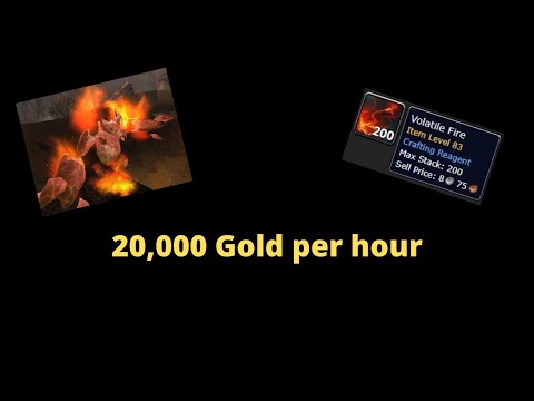 WoW Gold Farm: 15,000-20,000 Gold Volatile Fire Farm + LOOT after 1 hour | WoW 8.3 Gold Making