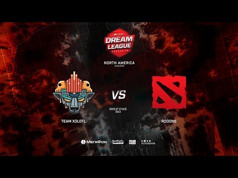 Team Xolotl vs Rooons, DreamLeague Minor Qualifiers NA, bo3, game 2 [Mila & Inmate]