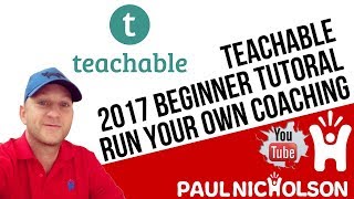 Teachable Beginner Introduction Tutorial  - How To Sell Your Online Education Training Courses
