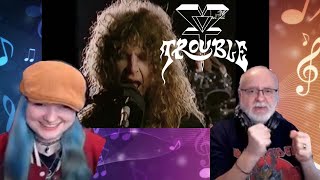 Dad&amp;Daughter FIRST REACTION: Trouble - Psychotic Reaction 1990