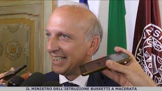 Il Ministro dell'Istruzione Bussetti a Macerata