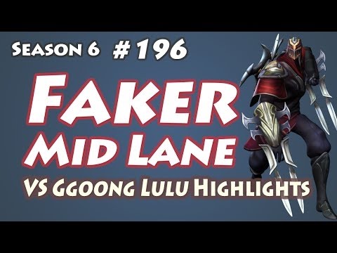 SKT T1 Faker - Zed vs Lulu ZTR Ggoong - Mid - Patch 6.5 - KR SoloQueue Replay Highlights