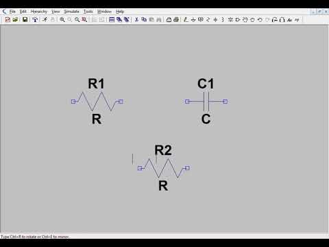 Konstruktion der Admittanz- und Impedanzortskurve einer ohmsch-kapazitiven Schaltung in LTspice