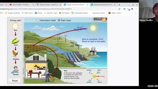 September 2nd Zoom Session (Gizmos ENERGY CONVERSIONS Simulation)