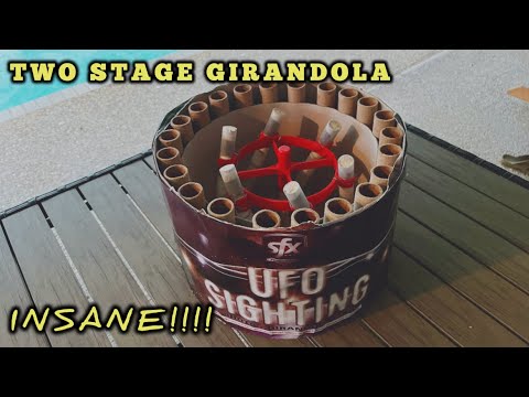 UFO SIGHTING 22 SHOT 500G Cake with 2 STAGE GIRANDOLA (SFX) (Superior Fireworks)