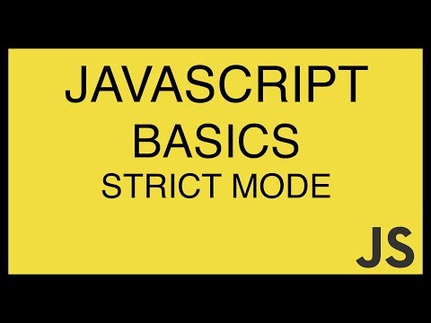 JavaScript Basics Tutorial 26 Strict Mode