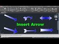 AutoCAD Insert Arrow Symbol | Curved Arrow | 6 Types of Arrows