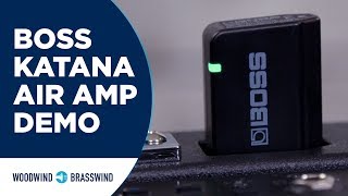 Video thumbnail for Boss Katana-Air Wireless Amp Demo by Woodwind & Brasswind is now Music & Arts