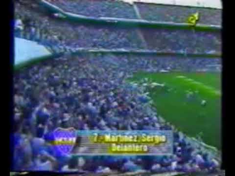 Gol de Martinez a Independiente (Boca 1-Independiente 1 03-11-94)