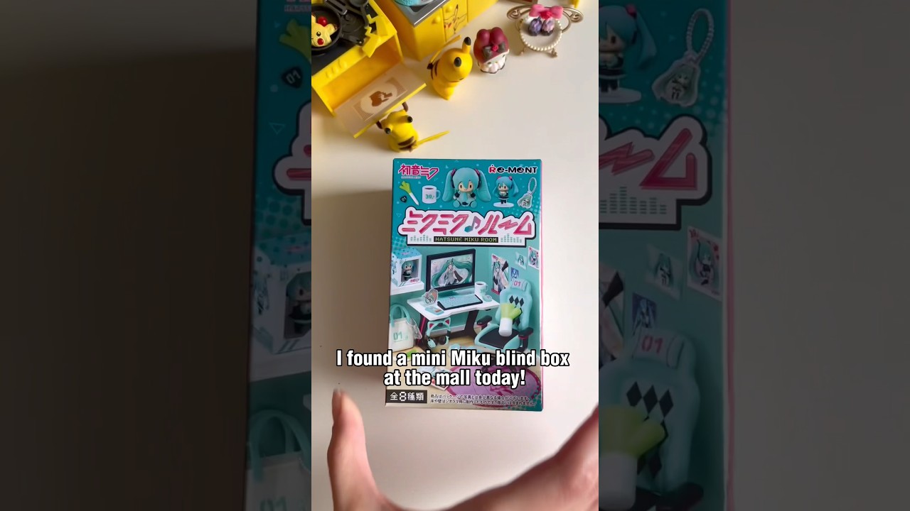 I found this Mini Miku Blind box at the mall today!