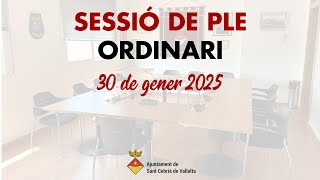 Ple Municipal Ordinari 30 de gener de 2025