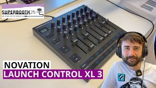 Video thumbnail for Novation Launch Control XL 3 MIDI Controller, Bass Station 2 Swifty Edition  | Superbooth 2025 by SYNTH ANATOMY