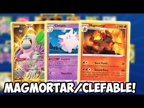 Magmortar Can Do a Ton Of Damage w/Clefable! 280 OHKO Tag Teams! Vivid Voltage PTCGO