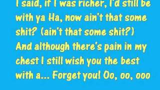 glee forget you lyrics