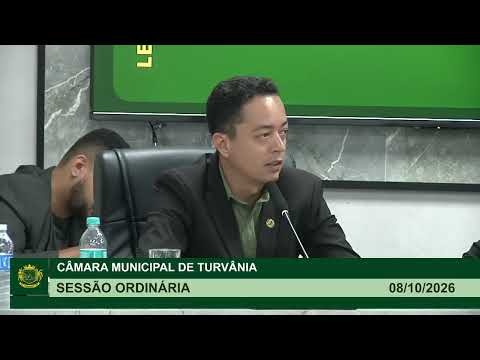 40° Sessão Ordinária - 08/10/2026 | Câmara Municipal de Turvânia-GO