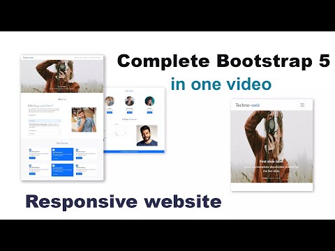Complete Responsive Website Using Bootstrap 5 in Hindi | HTML & CSS Tutorial 2021