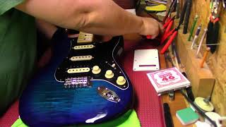 Video thumbnail for Fender Deluxe MIM Stratocaster Setup by Stringman Guitars
