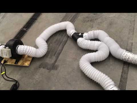 DIY garage fume / exhaust extractor vent