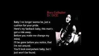 Used to be - Rory Gallagher lyrics