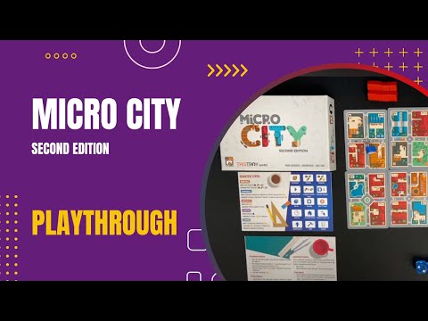 Micro City Second Edition Solo Tutorial and Playthrough  | DaniCha