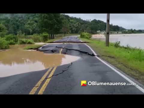 Tromba d'água no Rio Benedito atinge Dr. Pedrinho - SC