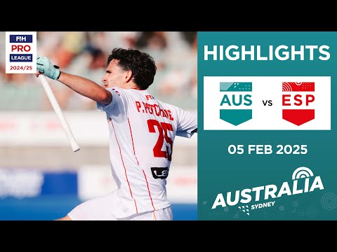 FIH Hockey Pro League 2024-25 Highlights: Australia vs Spain (M) | Match 1