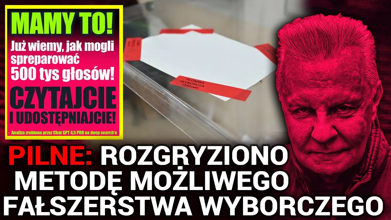 PILNE Z BAŃKI: Rozgryziono metodę możliwego fałszerstwa wyborczego | Tom...