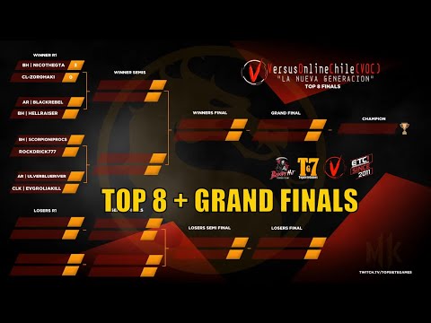🏆 Final Top 8 MK11 Nueva Generación - Versus Online Chile - nicothegta, blackrebel, hellraiser