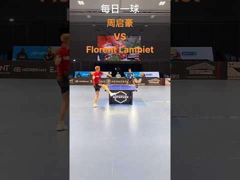 Zhou qi hao vs  Florent Lambiet #tabletennis #tablesoccerissport #pingpong #tabletopgaming
