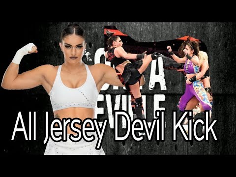Sonya Deville - All Jersey Devil Kick (Jumping Roundhouse Kick)