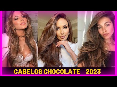 Cabelos chocolates - VEJA Tendencia 2023 Inspirações que combina com todos os tons de pele.