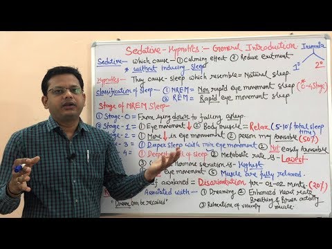 Sedative-Hypnotics (Part 01) | Stages of Sleep | Sedative and Hypnotics | Sleep Stages | REM & NREM