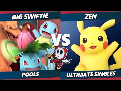 Sweet Spot 7 - Big Swiftie (Pokemon Trainer) Vs. Zen (Pikachu) SSBU Ultimate Tournament