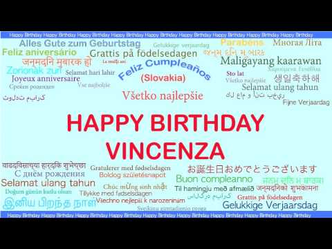 Vincenza2  Languages Idiomas - Happy Birthday