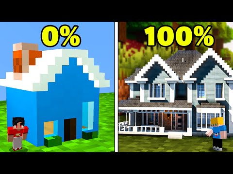 Trolei meu AMIGO com CASA PEQUENA 100% REALISTA na Batalha de Construção!