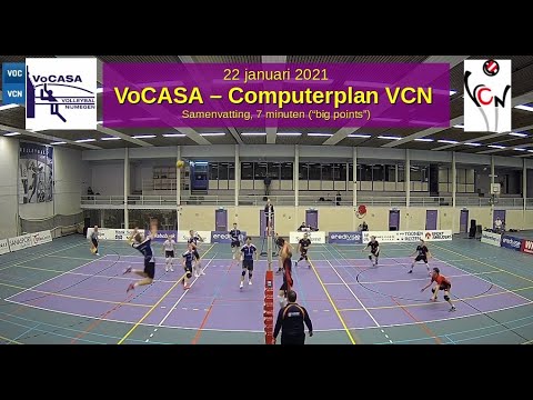 2022-01-22 VoCASA - VCN (samenvatting, 7 min) Eredivisie Heren Volleybal