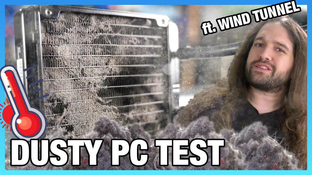 Dusty PC vs. Clean PC Wind Tunnel & Thermal Benchmark: Years of Dust