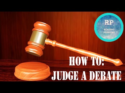 How to: Judge a Debate