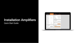 Installation Amplifiers | Quick Start Guide