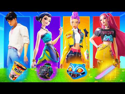 The "RANDOM" KPOP DEMON HUNTERS BOSS CHALLENGE in Fortnite!