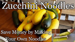 Zucchini Noodles - Freezing Vegetables