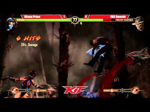 MK9 @ KIT15 - Kitana Prime (Kitana) vs OBS Gweedo (Freddy Krueger) [720p/60fps]