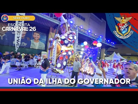 UNIÃO DA ILHA 2026 | ESQUENTA CARNAVAL (MINI DESFILE) SÉRIE OURO COMPLETO NA CIDADE DO SAMBA