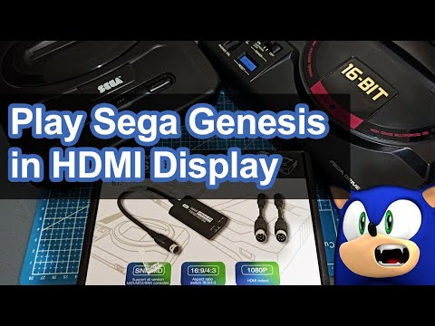 Play your Sega Genesis in Modern TV using HDMI RGBS Upscaler