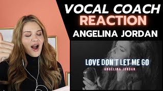 Vocal Coach|Reacts Angelina Jordan -  Angelina Jordan - Love Don't Let Me Go (Visualizer)
