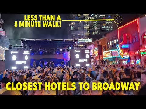 Closest Hotels to Lower Broadway in Nashville (All Walkable Less Than 5 Minutes)