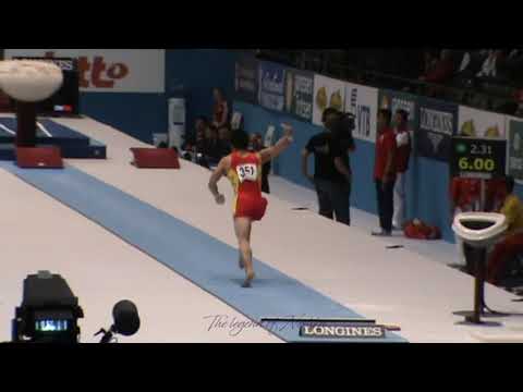 LIN Chaopan (CHN) vault - 2013 Antwerp worlds AA