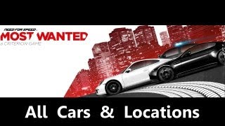 Need For Speed: Most Wanted - All cars & locations [1080p]