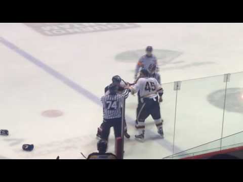 Fight/Bagarre Simon Desmarais vs Christophe Losier 24 septembre 2016